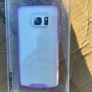 Samsung Purple and White Case for Galaxy S6 Edge